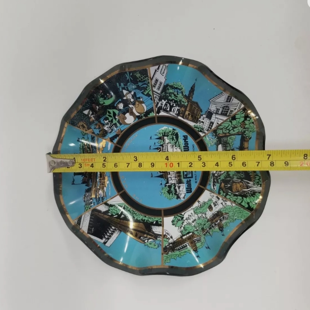 Vintage Walt Disney World The Magic Kingdom Trinket Tray Ashtray